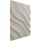 Ekena Millwork 19 5/8in. W x 19 5/8in. H Modern Wave EnduraWall Decorative 3D Wall Panel Covers 2.67 Sq. Ft. WP20X20MWGBW - alternate 2